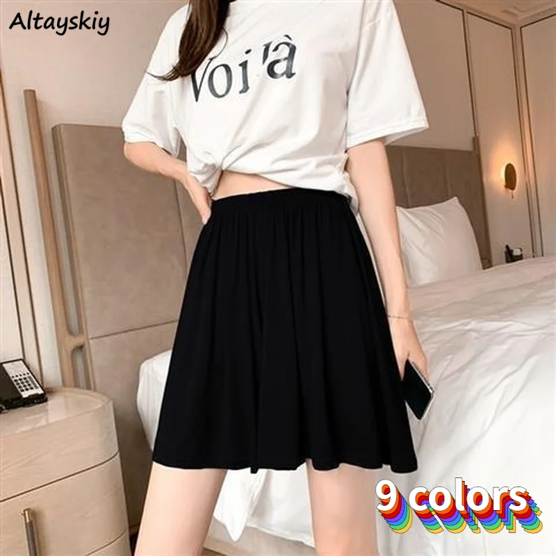 

Shorts Womens Loose Leisure All-match Stylish High Waist Solid Summer Korean Version Minimalist Femme Trousers Gentle Hot Sale