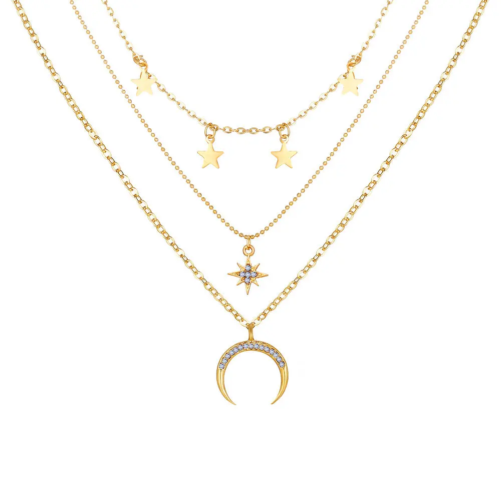 Европейский и американский Новый кулон с пятиконечными звездами креативное