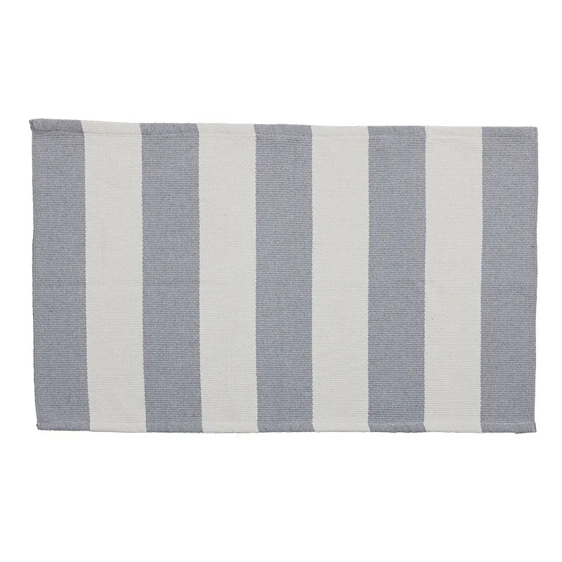

2 Colors Wide Stripes Floor Mat Soft Rectangle Carpet Portable Outdoor Mat Durable Living Room Bedroom Doormat Decor Rugs