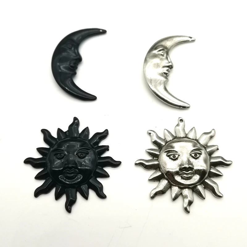 

5 Pieces, The Sun and The Moon Are The Best Pair In The Sky, DIY Handmade Pendant Accessories for Men and Women