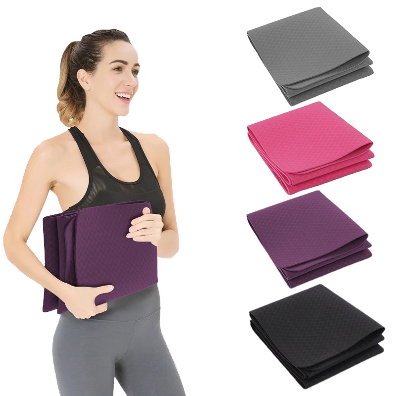 

Foldable Yoga Mat Non-slip Beginner Women's Putira Exercise Weight Loss Auxiliary Accessory Environmental Fitness Gymnastics Pad
