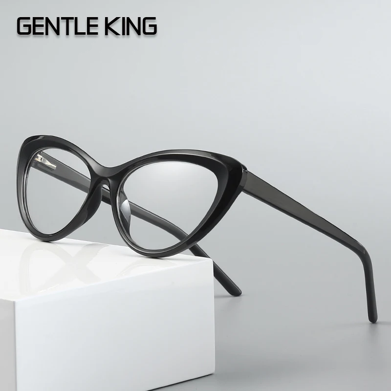 

GENTLE KING TR90 Cat Eye Anti Blue Light Blocking Glasses Anti UV Fatigue Headache Eyeglasses Computer Gaming Eyewear Frames