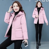 2020 new womensjacket with ahood thicken cotton clothing tops winter fashion short coat padded jackets women outerwear trend
