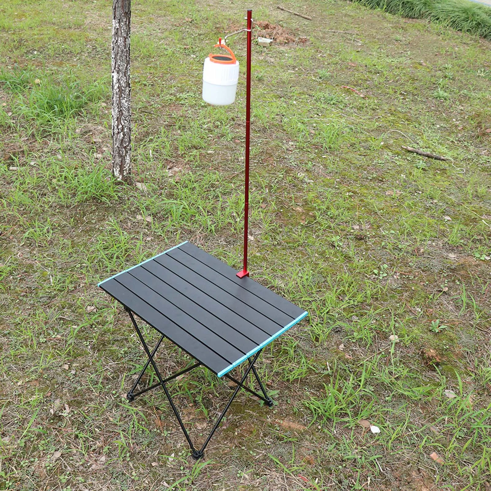 

Outdoor Hunting Hiking Camping Picnic Portable Light Pole Lamp Pole Travel Aluminum Alloy Folding Camp Tent Lantern Light Pole