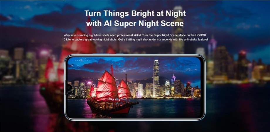 Huawei Honor 10 Lite мобильный телефон Восьмиядерный 6,21 ''3400 mAh аккумулятор 24MP фронтальная камера 64 Гб rom многоязычный отпечаток пальца NFC
