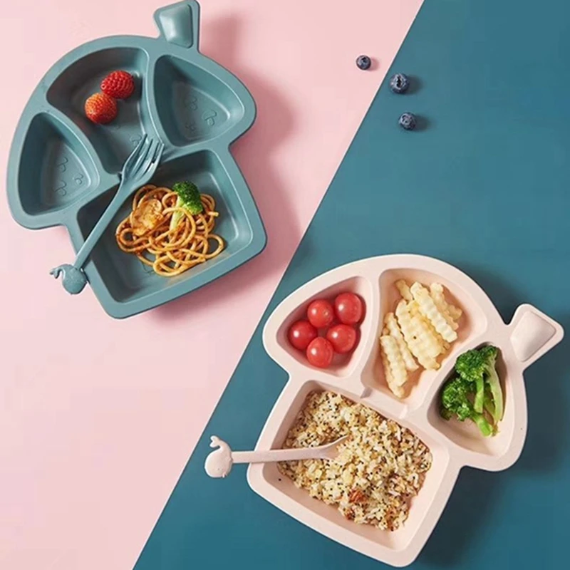

6 Pcs Baby Tableware Set Baby Mushroom Bowl with Cup Utensils Food