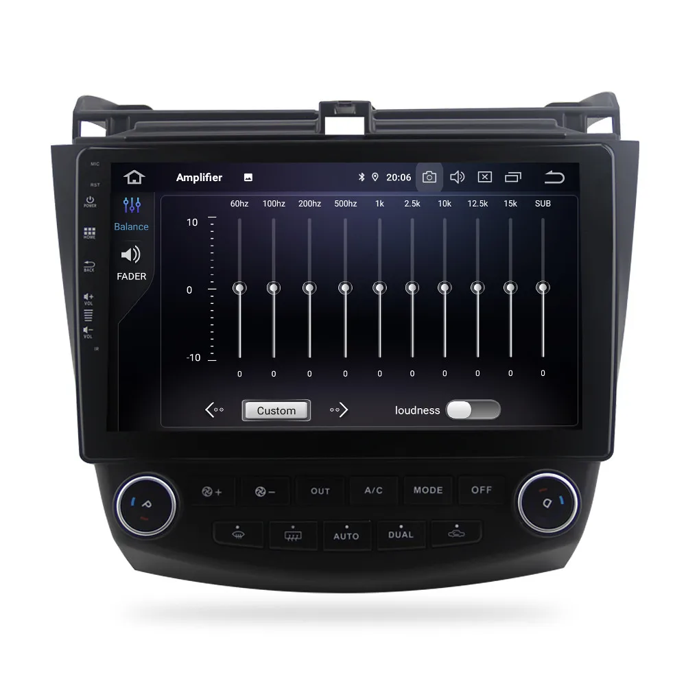 Автомобильный мультимедийный DVD плеер с GPS навигацией Android 9 0 для Honda Accord 7 2003 2007 FM Rds