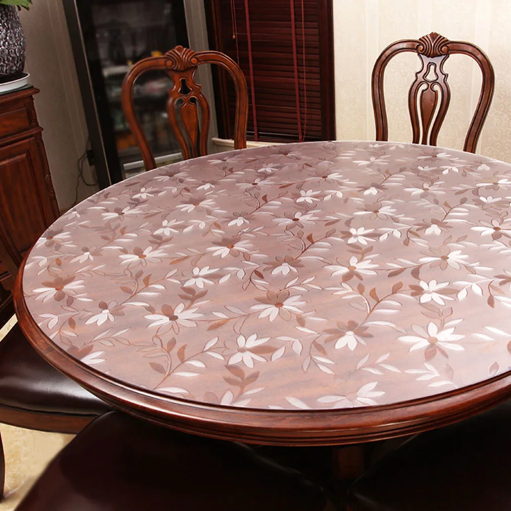 YO HOOM кухонная Водонепроницаемая скатерть из ПВХ круглая толщина 1 5 мм покрытие