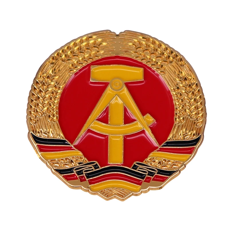 

Флаг Восточно-немецкий y-образный язычок, немецкая Демократическая Республика, GDR DDR, шпилька, Европейский только «Социалистическая травяна...