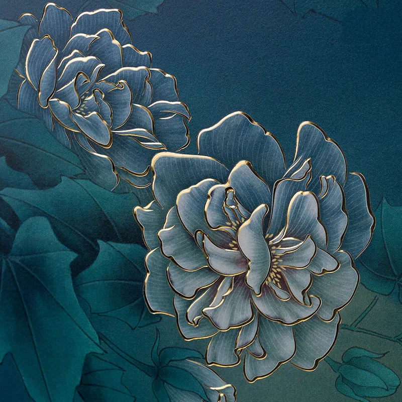 

Handmade Carved Copper Carving Paint "Clear Pool" Decorative Painting Entrance Painting Background Painting Mural Painting