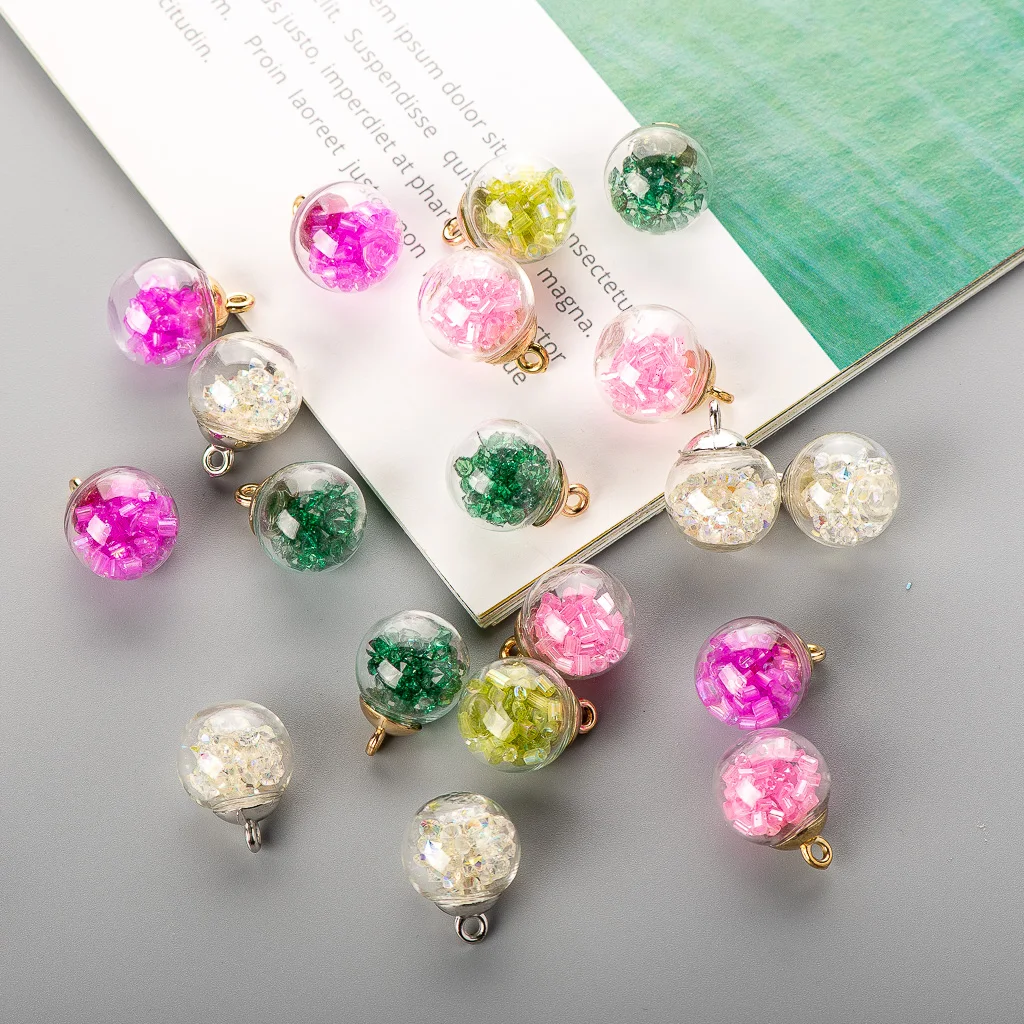 16 #10 шт полые стеклянные бусины ручной работы не натуральные каменные