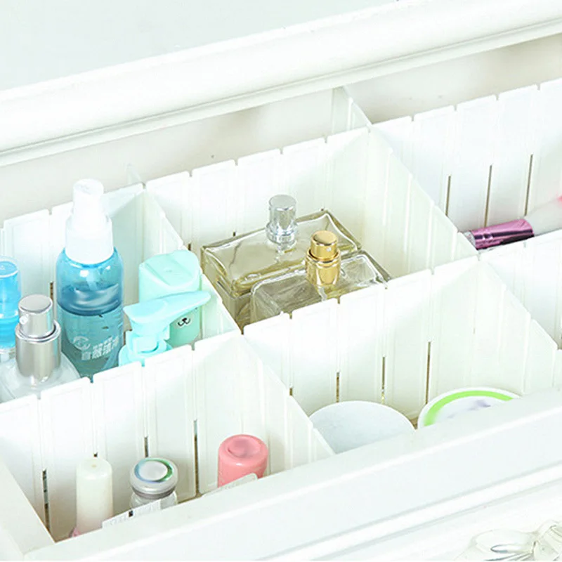 Горячий разделитель ящика пластиковый прочный для хранения ящиков шкафов Organizador