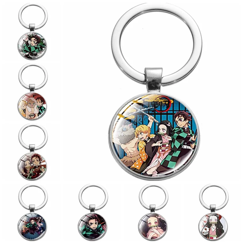Подвесные брелоки в стиле японского аниме убийца демонов металлические подвески
