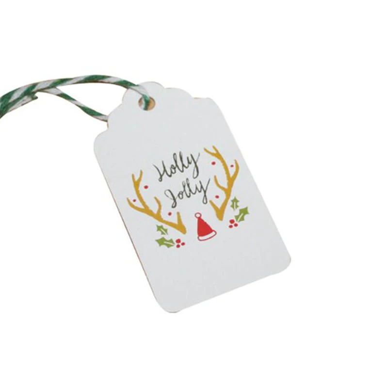 Новый 4*7 см 50 шт./компл. рождественские поделки на год и Рождество для