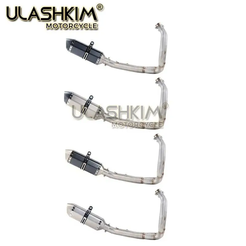 ER 6N мотоцикл полная система глушитель средней связи трубы слипоны для kawasaki ER6N ER6F