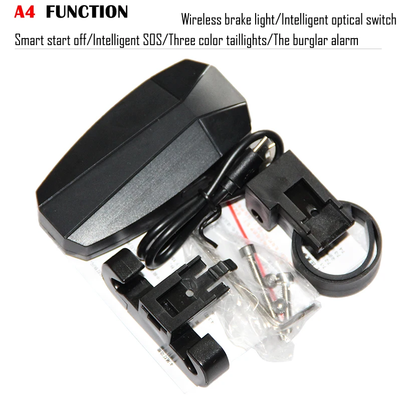 Беспроводной Противоугонный задсветильник для велосипеда с дистанционным