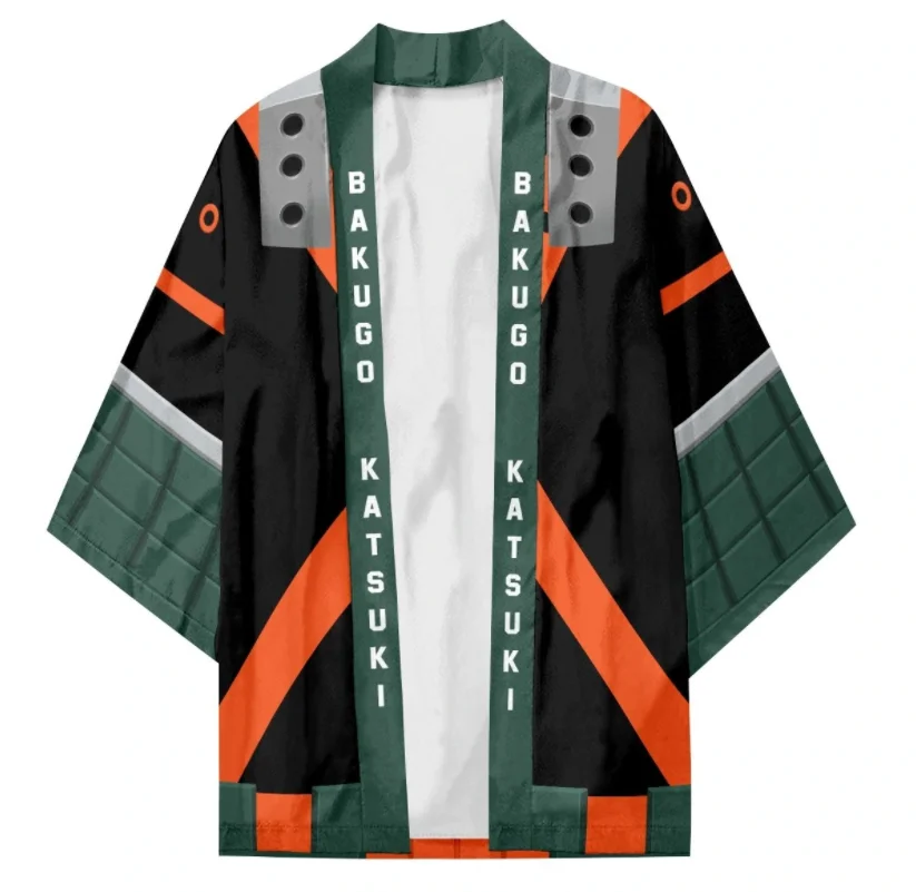 Новые костюмы в стиле аниме Моя геройская Академия Bakugou кимоно кардиган для