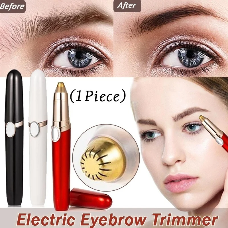 

1PC Electric Eyebrow Trimmer Mini Eyebrow Shaving Eyebrow Hair Removal Tool Portable Eyebrow Trimmer Female USB Eyebrow Trimmer