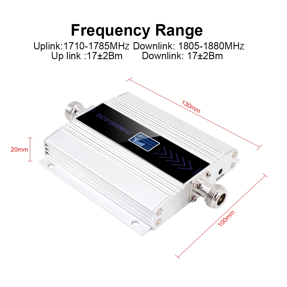 GSM Repeater 1800Mhz 4G Cell Signal Amplifier booster DCS 1800 Mobile Phone amplifier internel/external antenna | Мобильные телефоны