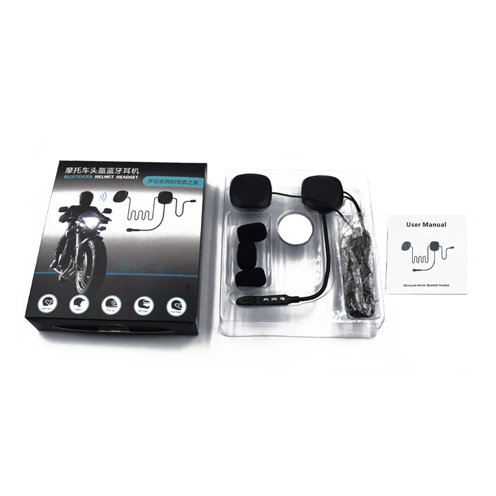 Motorcycle Helmet Bluetooth Headset Waterproof Riding with Mic 16 Hours Music Time | Автомобили и мотоциклы