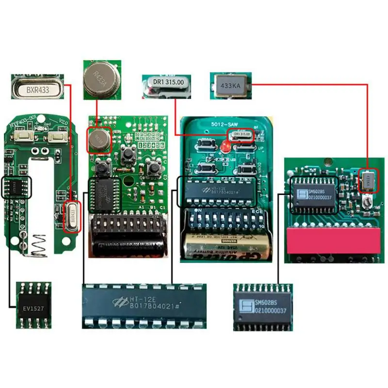 

ONEWELL Wireless Remote Control 433Mhz Copy Clone Code Garage Door Gate Car Key Fob Duplicator Scanner Remote Control Door Key