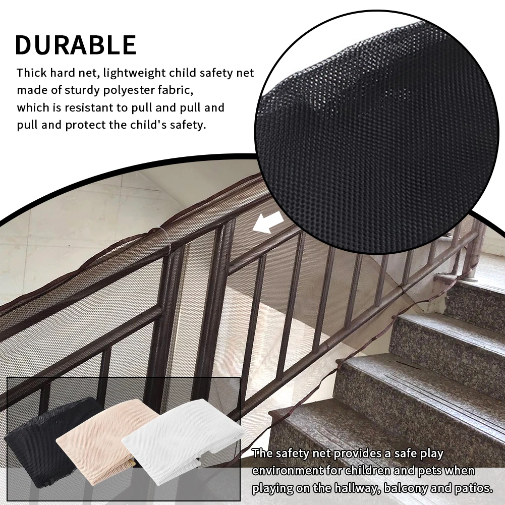 

Anti Fall Pets Durable Balcony Stairs Railing Foldable Home Baby Protection Fence Mesh Easy Install Toys Children Safety Net