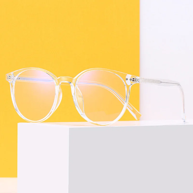 

Прозрачные прозрачные очки для женщин и мужчин, винтажные круглые очки в оправе, оптические очки для близорукости, оправы для очков по рецеп...