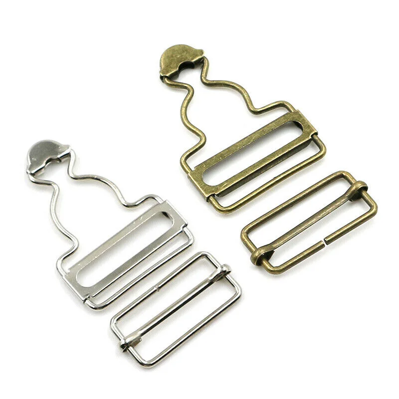 

2pcs Jeans Suspenders Buckle Fastener Rivets Denim Bib Sewing Accessories Clothes Overalls Metal Button Brace Clips Gourd