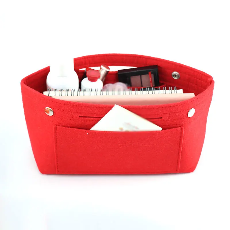 

Фетровая косметичка, легкая Женская дорожная сумка для хранения, водонепроницаемая портативная Сумочка для косметики, практичная сумка с н...