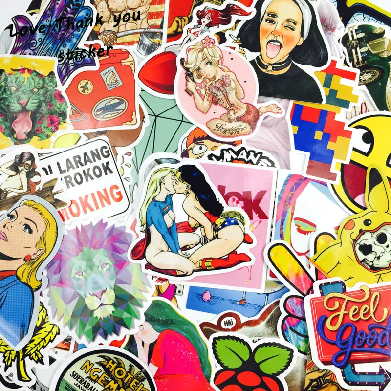 5000 шт наклейки смешанный стиль смешные с персонажами из мультфильмов