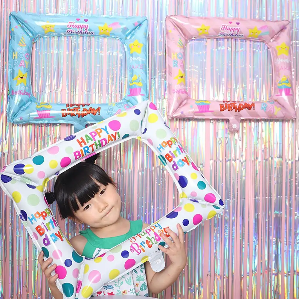 

1Pc Baby Birthday Party Photo Frame Foil Film Balloon For Family Party Decor Kid Baby Boy Girl Party Decoration Gadget For Home