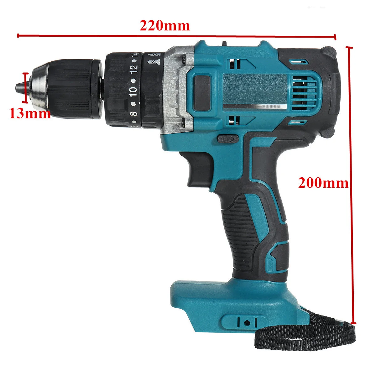 Аккумуляторная электрическая дрель Makita ударная отвертка 3 в 1 1500 об/мин для 18 90N.m |