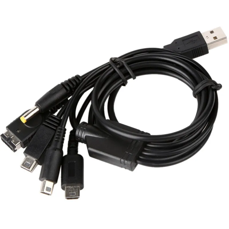 5 в 1 игровая консоль USB зарядный кабель подходит для Nintendo WII U GBA SP 3DS NDSL XL DSI игровые