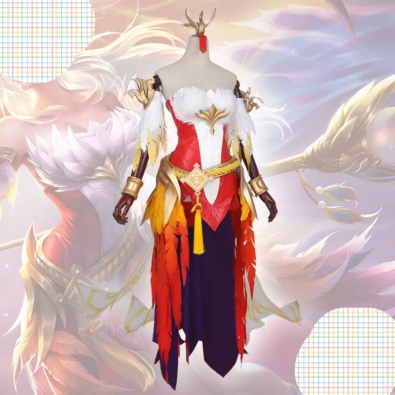 Hot!!! Game Arena Of Valor Phoenix Yufei Cosplay Costume Female Ancient Style Wang Zhaojun full Set Free Shipping X