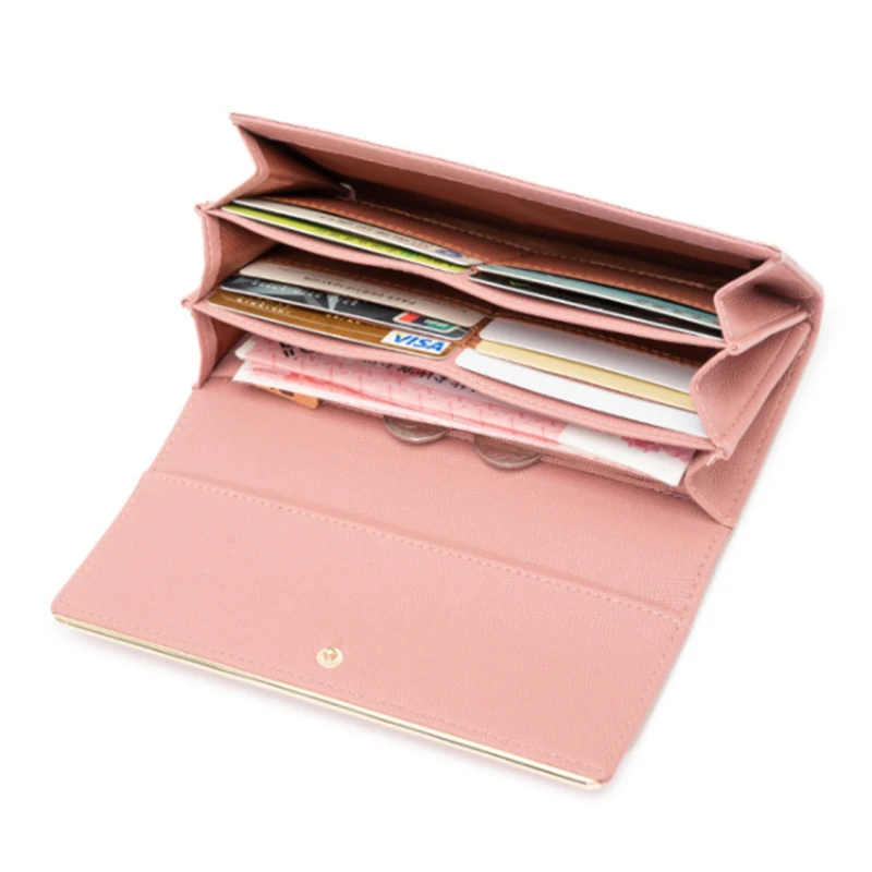 

2021 New Women's Handbags Solid Color PU Leather Shoulder Bag Mobile Phone Bag Card Holder Wallet Pockets For Girls
