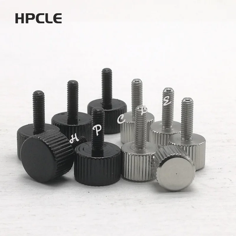 Черные или никелевые накатанные Винты M3 с накатанной головкой 10 шт. |