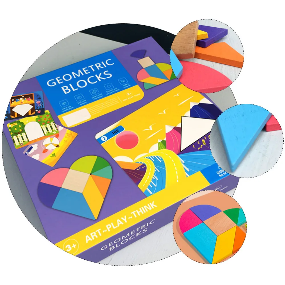 1 Набор деревянные головоломки обучающие игры безопасные забавные блоки для