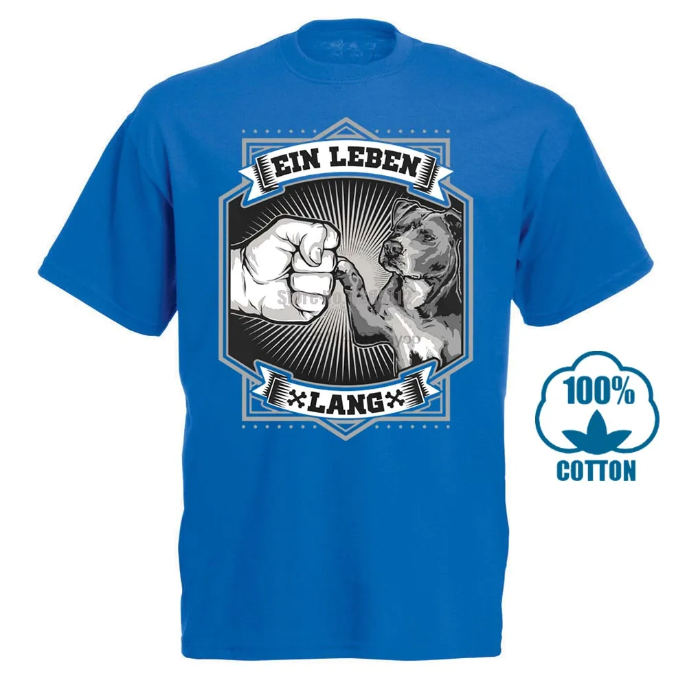 Футболка американский стаффордширский терьер Шварц Размеры s m l Xl Xxl 3Xl футболка с принтом короткий рукав Повседневная О образным вырезом хлопок - Цвет: Синий