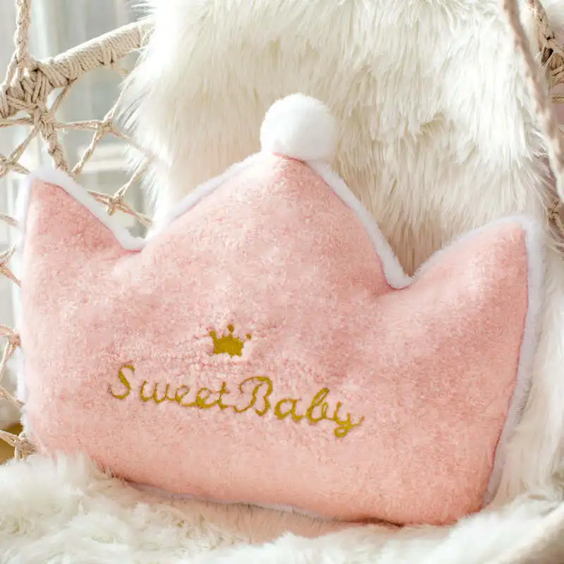 pink crown Луна Звезда мягкая плюшевая подушка чучела облако Корона сердце бросок Pilliw диван декоративная подушка спальная кровать подушка для Комната принцессы для девочек - Цвет: pink crown