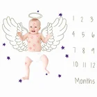 Одеяло ежемесячное для новорожденных, детский подгузник, фото-ковер, фоновая ткань, игровой коврик, реквизит, аксессуары