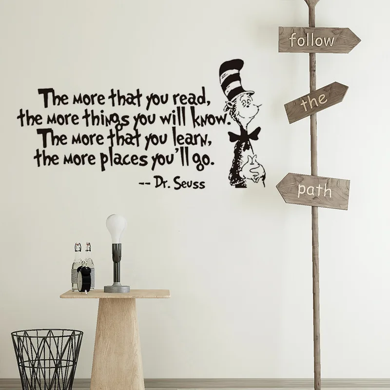 

Reading Will Make People Understand More Inspirational Wall Stickers Decoration Mural Removable Stickers Home Wallpaper