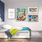 Настенные картины на холсте в скандинавском стиле, современный пейзаж, граннер, город Матисс, постеры для офиса, гостиной, домашний декор