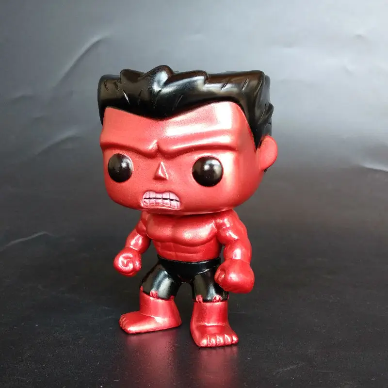 Оригинальная Поп виниловая фигурка металлический Красный Халк 2013 SDCC игрушка