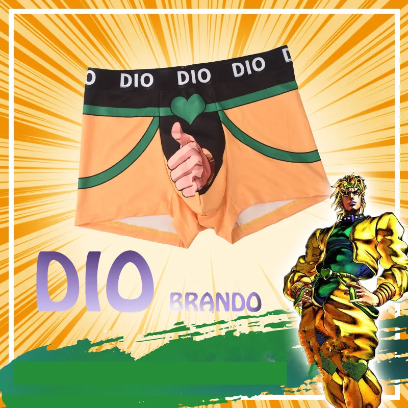 JoJo Необычные Приключения DIO BRANDO аксессуары для косплея для женщин и мужчин секс забавные штаны шорты ролевые игры подростковые хлопковые трусики Knicker