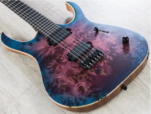 6 или 7 Струны замок тюнеры mayones duvell Гитары гриф из черного дерева 5 слоев шеи с болтовым креплением OM mayones электрогитара
