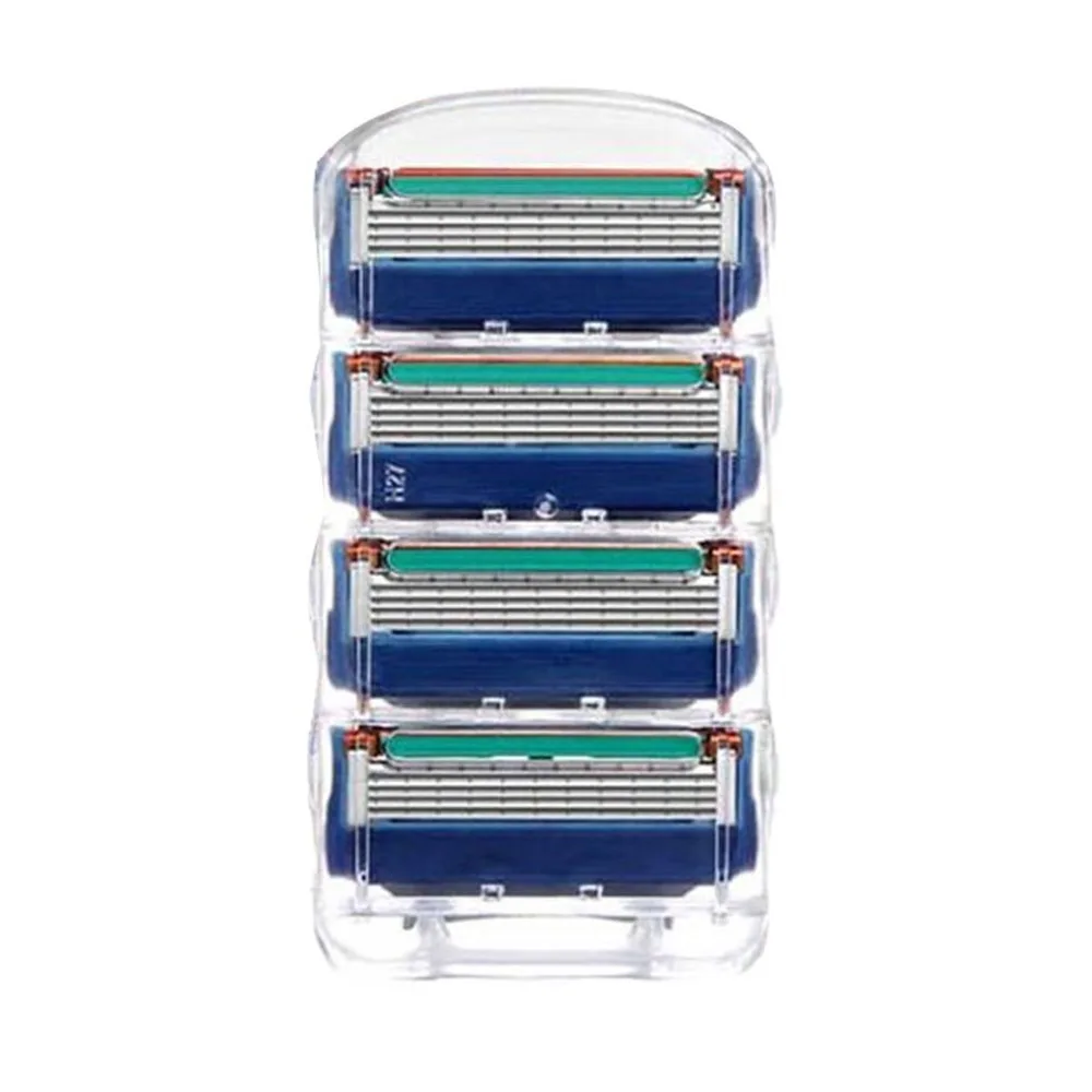 4 шт./упак. бритвенное лезвие для Для мужчин Уход за лицом 5 + 1 слоя кассета бритвы