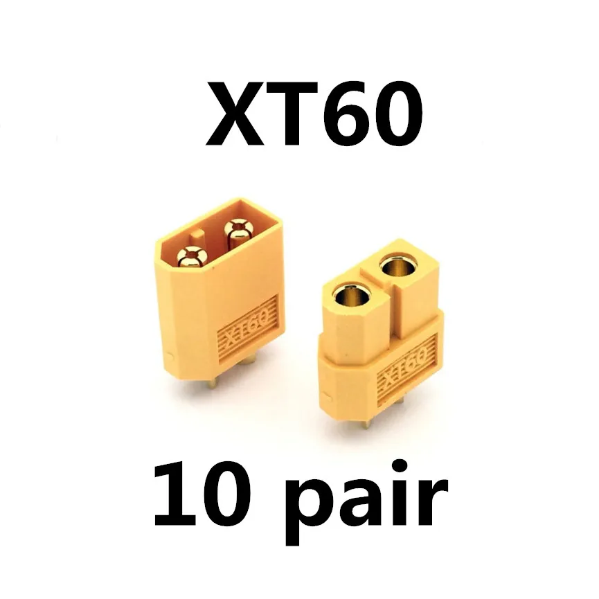 10 pair XT60 10/20 штук XT60 XT-60 штекерно-Штепсель провод с силикатной гелевой обмоткой для Батарея(5/10 пар - Цвет: 10 pair XT60
