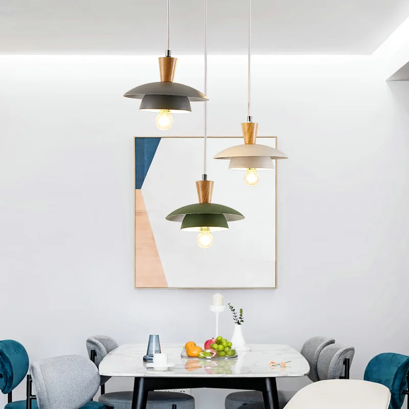 1 3 шт удивительные деревянные подвесные лампы украшение Скандинавское освещение