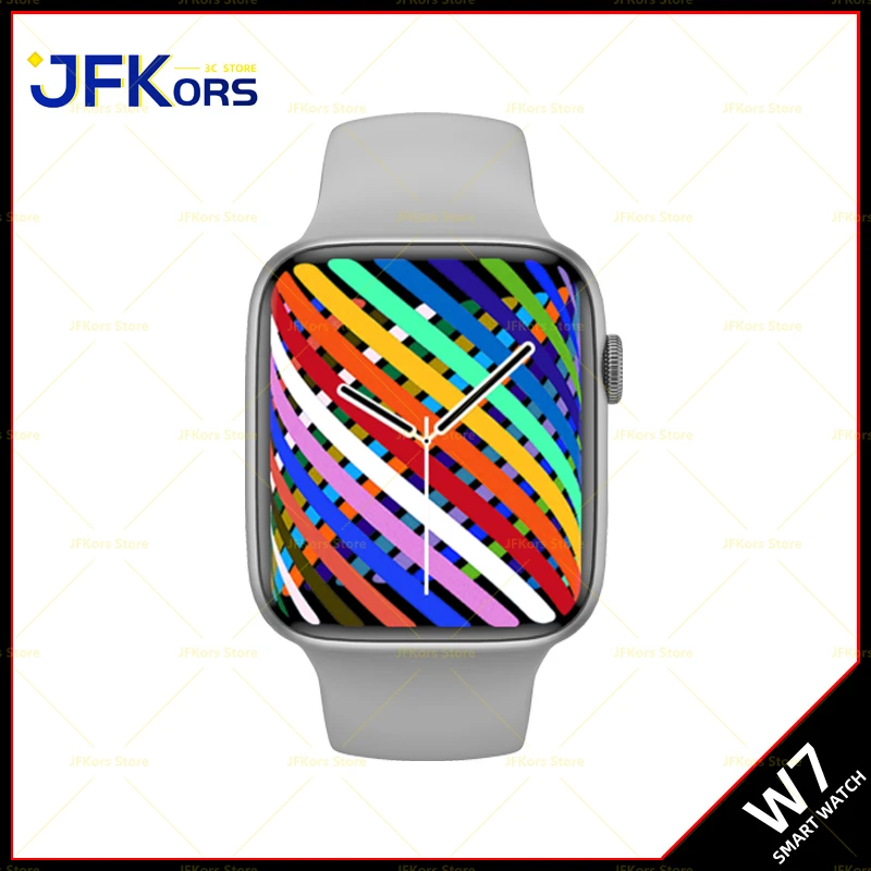 

SmartWatch W7 Heart Rate Custom Watch Face Bluetooth Call Smart watch For Apple Watch Ios Android PK IWO 14 Serie 7 HW37 M26 W37