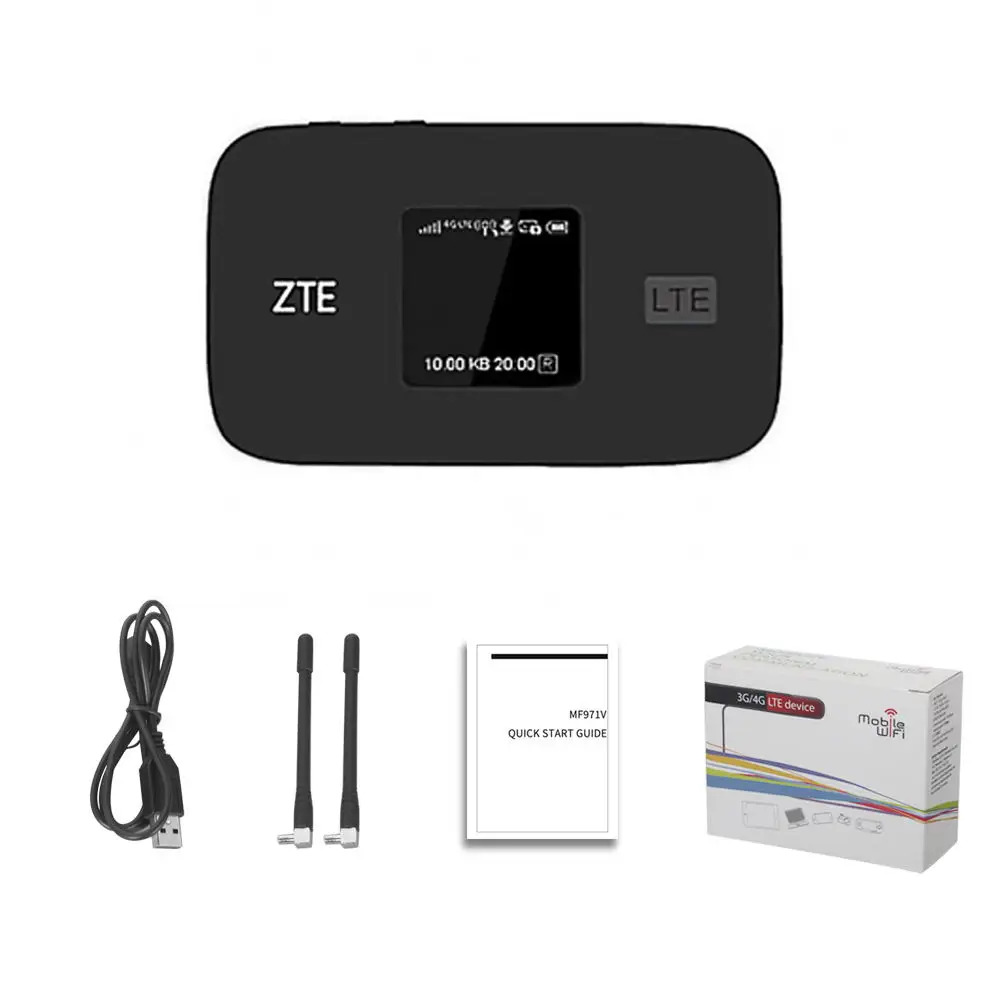 Оригинальная разблокированная Мобильная точка доступа ZTE MF971V 4G + LTE Cat6 300 Мбит/с Wi Fi